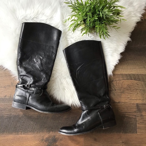 Frye Shoes - FRYE Melissa Seam Tall Black Boots Size 11